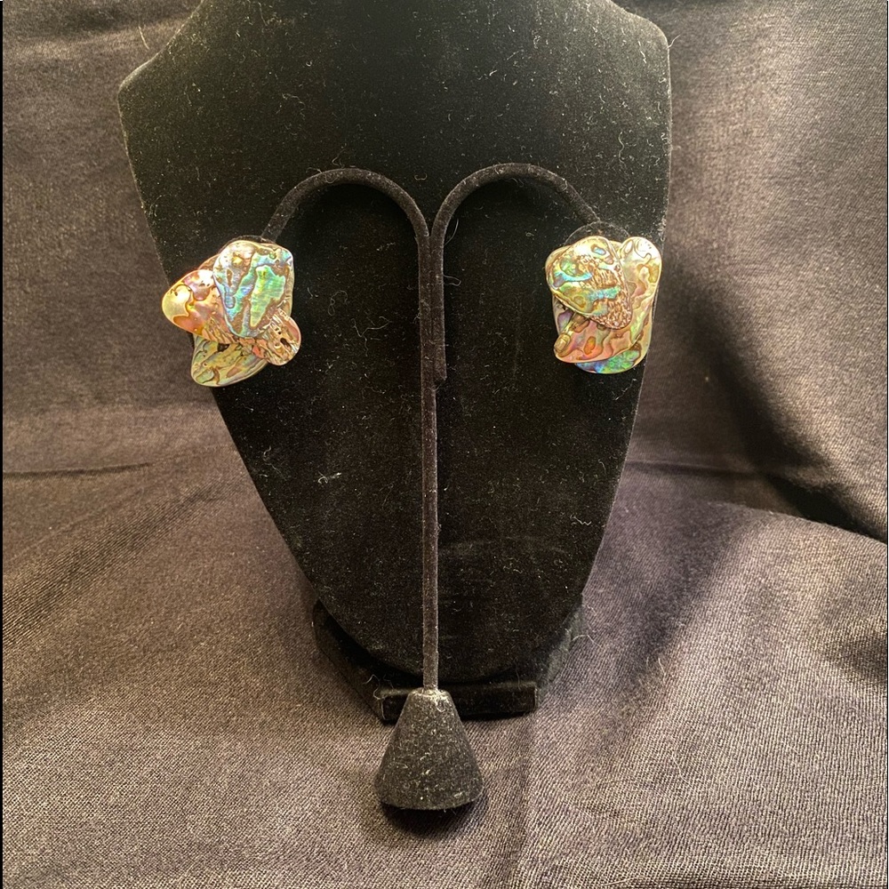 NWOT Abalone Earrings